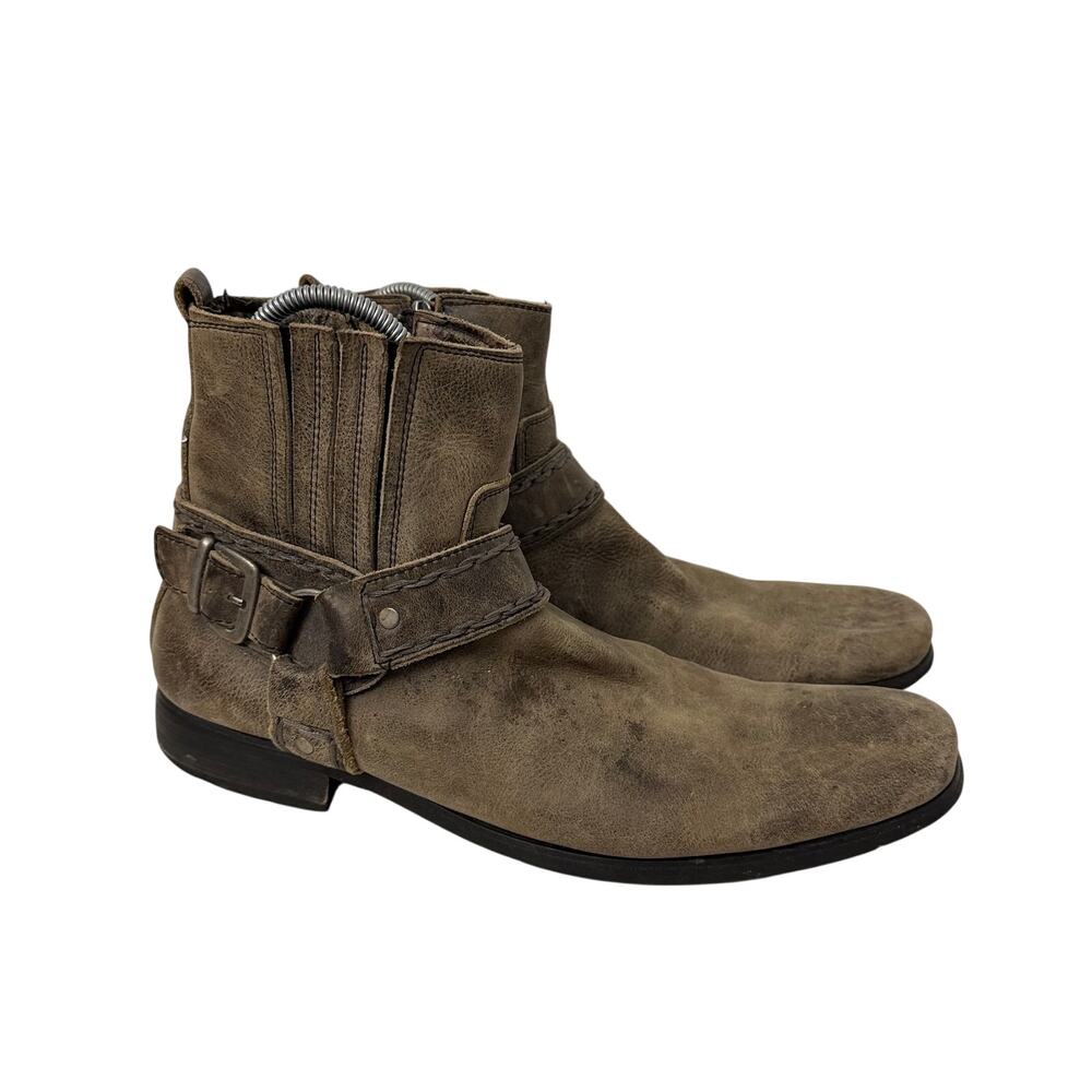 Bed Stu Boots Mens Size 13 Innovator Ankle Brown Leather Distressed Moto